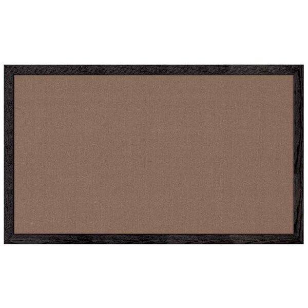 Combo Board, 36"x24", Satin Frame/White Porcelain & Forbo